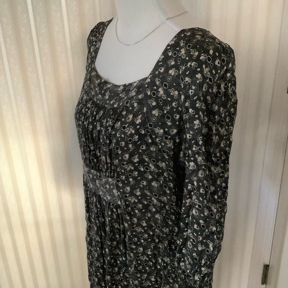 Anna Sui Dark Floral Dress Size S - Picture 3 of 9